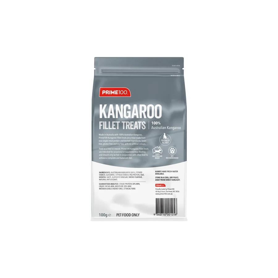 Prime100 Kangaroo Fillet Treat (100g)