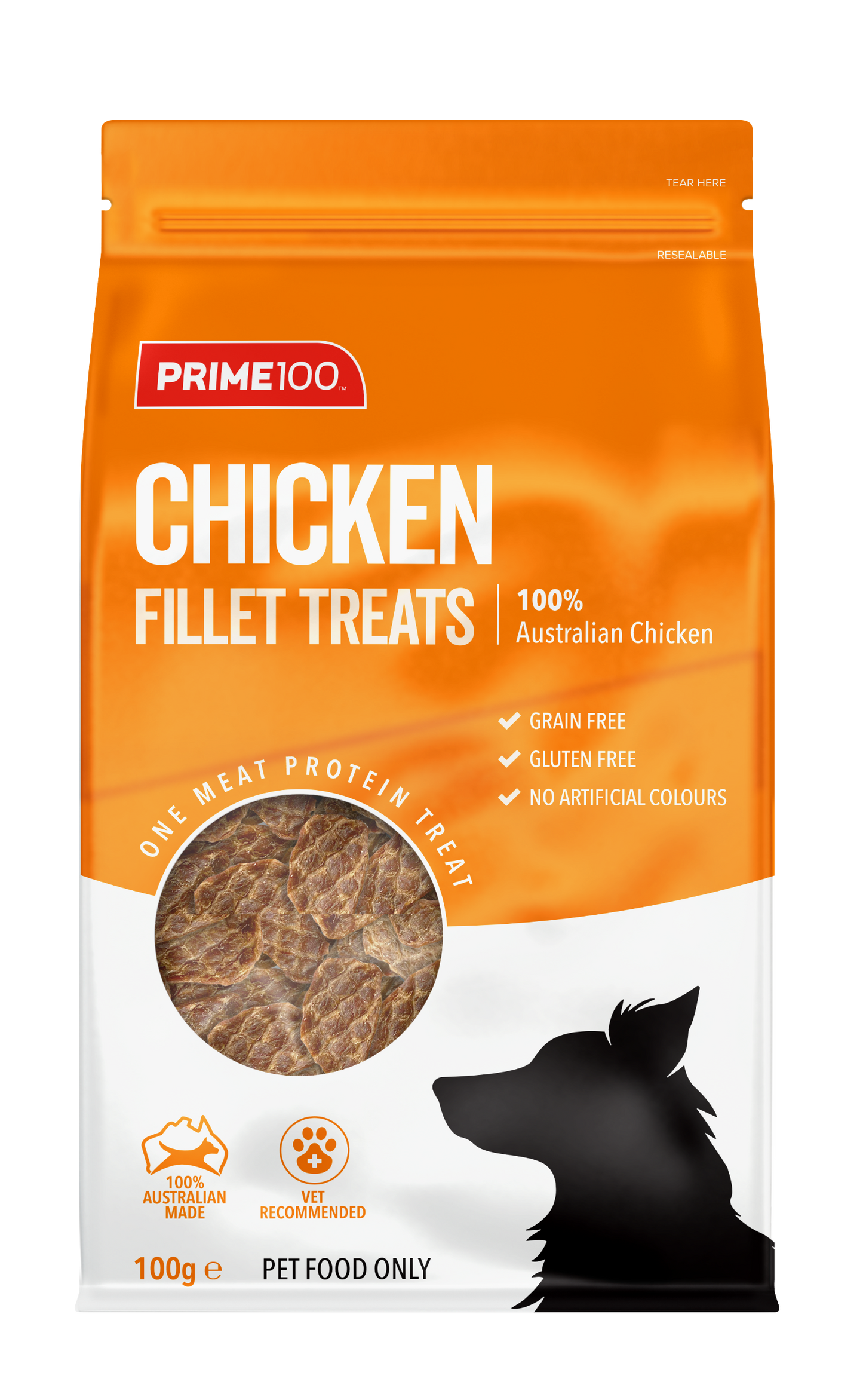 Prime100 Chicken Fillet Treat (100g)