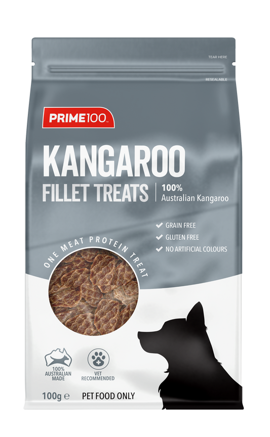 Prime100 Kangaroo Fillet Treat (100g)