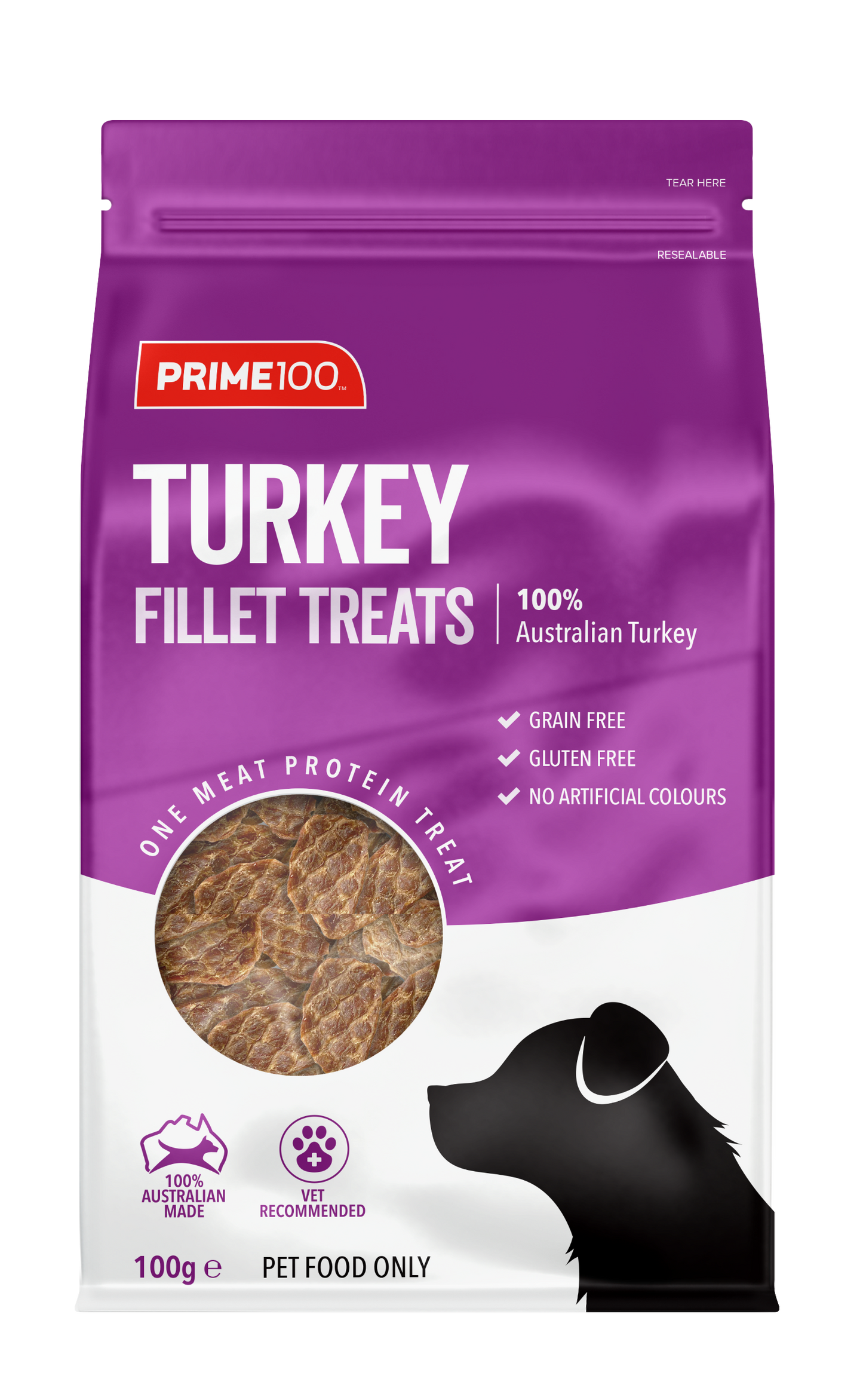 Prime100 Turkey Fillet Treat (100g)